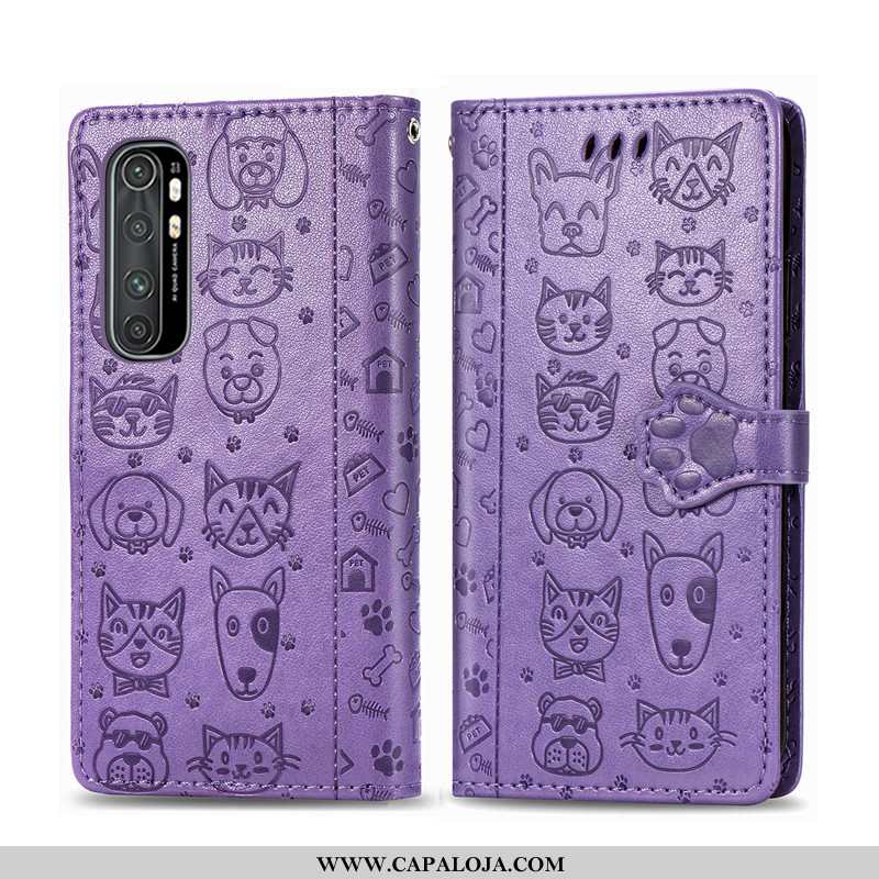 Capas Xiaomi Mi Note 10 Lite Desenho Animado Florais Cordao Telemóvel Rosa, Capa Xiaomi Mi Note 10 L