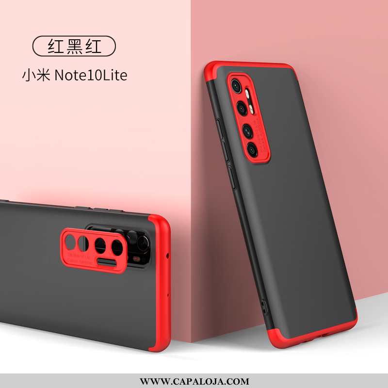 Capas Xiaomi Mi Note 10 Lite Personalizado Telemóvel Simples Slim Rosa, Capa Xiaomi Mi Note 10 Lite 