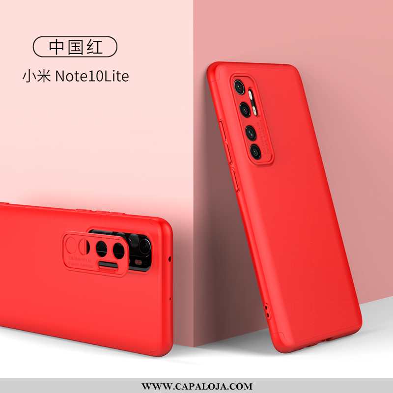 Capas Xiaomi Mi Note 10 Lite Personalizado Telemóvel Simples Slim Rosa, Capa Xiaomi Mi Note 10 Lite 