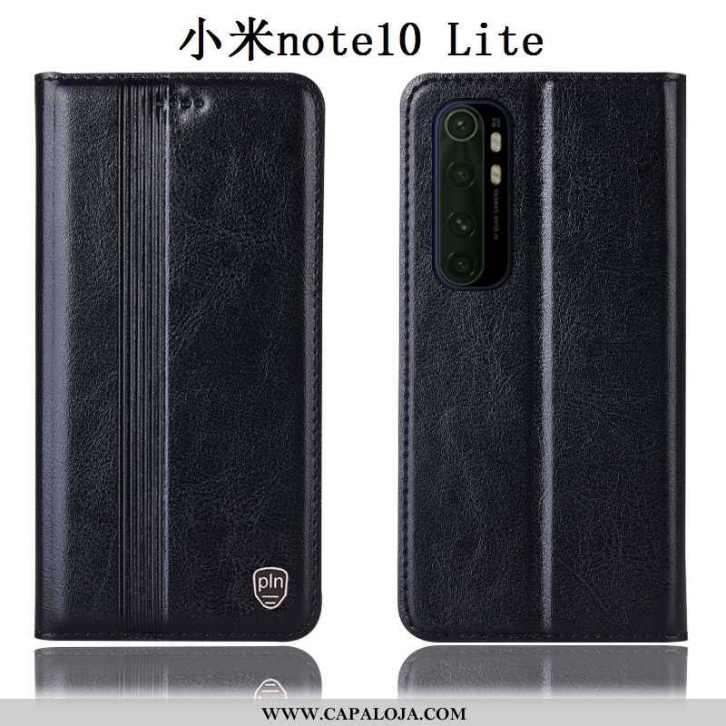 Capas Xiaomi Mi Note 10 Lite Protetoras Completa Cases Preto, Capa Xiaomi Mi Note 10 Lite Couro Legi