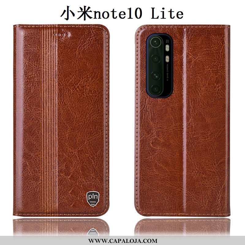 Capas Xiaomi Mi Note 10 Lite Protetoras Completa Cases Preto, Capa Xiaomi Mi Note 10 Lite Couro Legi