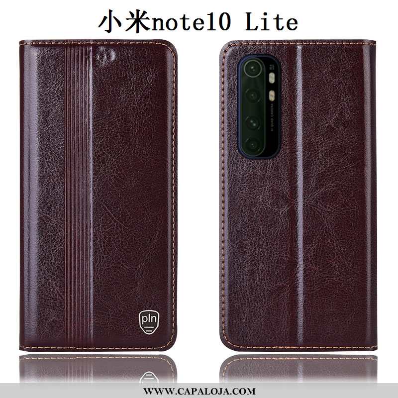 Capas Xiaomi Mi Note 10 Lite Protetoras Completa Cases Preto, Capa Xiaomi Mi Note 10 Lite Couro Legi