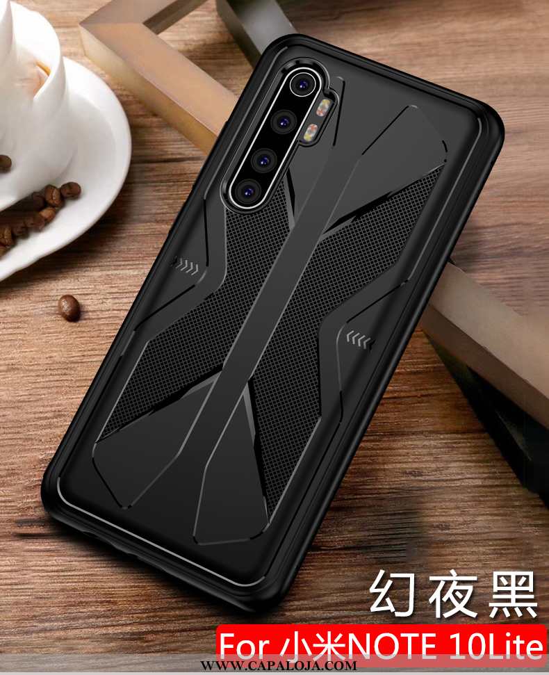 Capas Xiaomi Mi Note 10 Lite Silicone Super Pequena Calor Preto, Capa Xiaomi Mi Note 10 Lite Persona