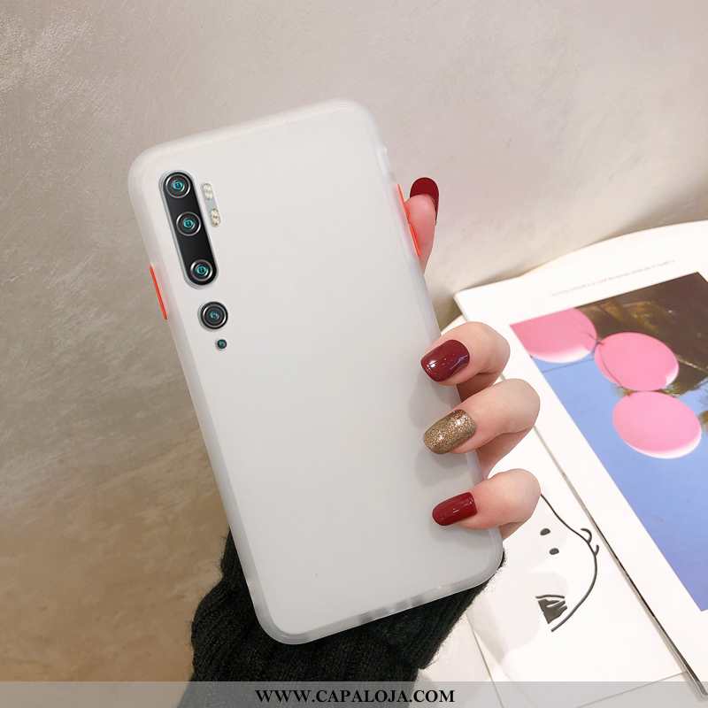 Capas Xiaomi Mi Note 10 Protetoras Cases Minimalista Telemóvel Vermelho, Capa Xiaomi Mi Note 10 Fosc