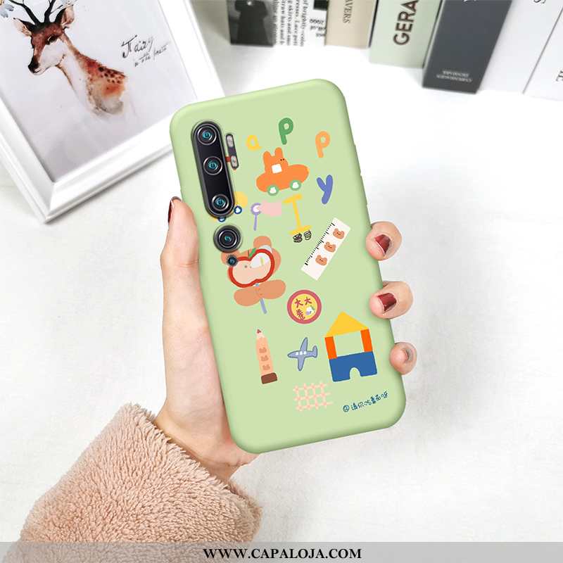 Capas Xiaomi Mi Note 10 Soft Cases Criativas Vermelha Verde, Capa Xiaomi Mi Note 10 Protetoras Barat