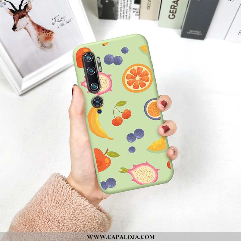 Capas Xiaomi Mi Note 10 Soft Cases Criativas Vermelha Verde, Capa Xiaomi Mi Note 10 Protetoras Barat