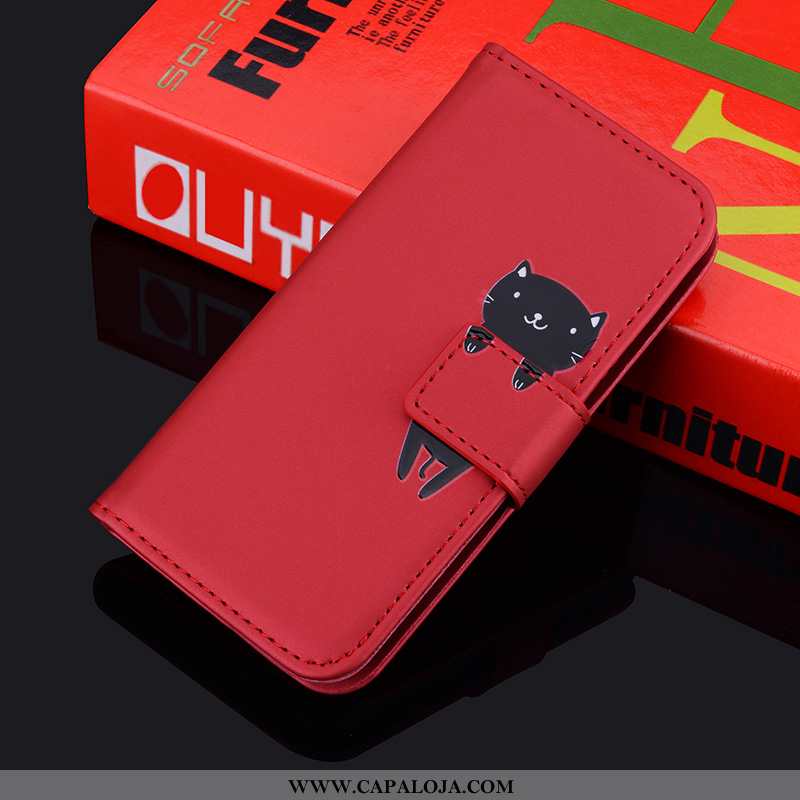 Capas Xiaomi Mi Note 10 Soft Desenho Animado Antiqueda Couro Laranja, Capa Xiaomi Mi Note 10 Proteto