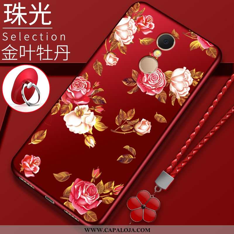 Capas Xiaomi Redmi 5 Criativas Feminino Telemóvel Telinha Vermelho, Capa Xiaomi Redmi 5 Cordao Barat