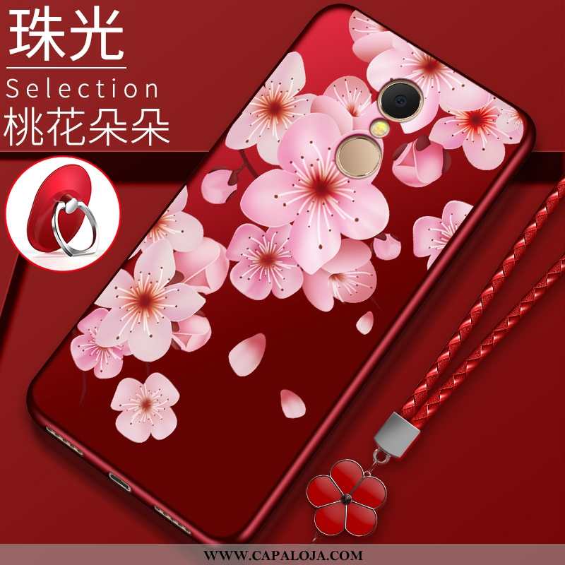 Capas Xiaomi Redmi 5 Criativas Feminino Telemóvel Telinha Vermelho, Capa Xiaomi Redmi 5 Cordao Barat