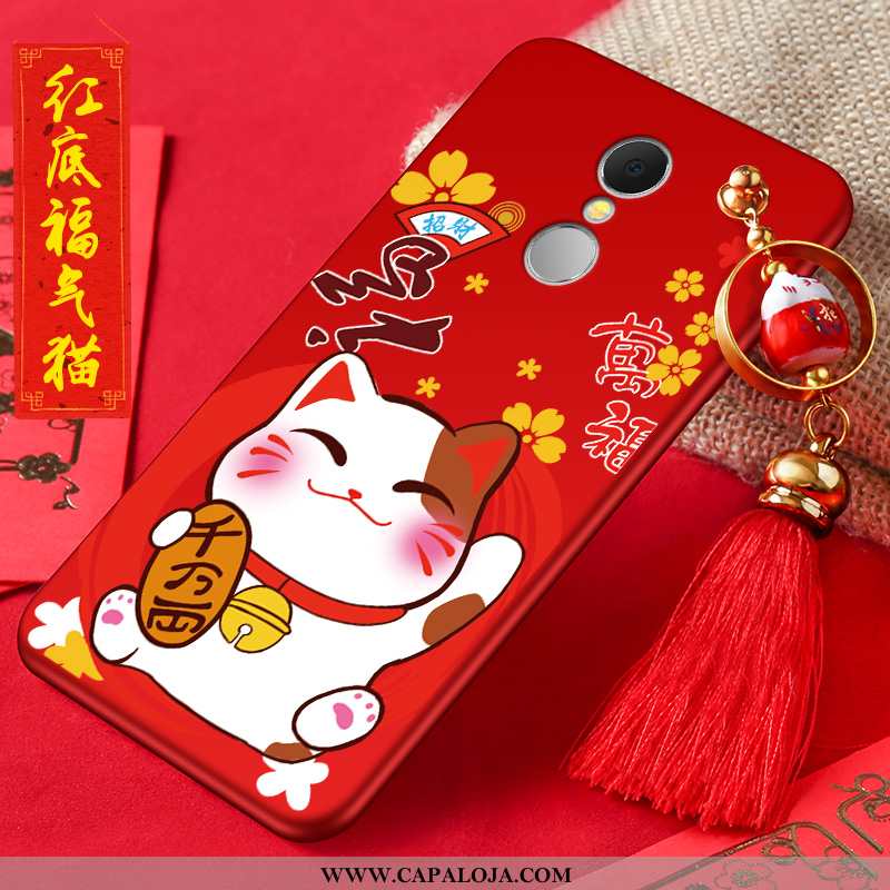 Capas Xiaomi Redmi 5 Soft Personalizada Cases Tendencia Vermelho, Capa Xiaomi Redmi 5 Protetoras Onl