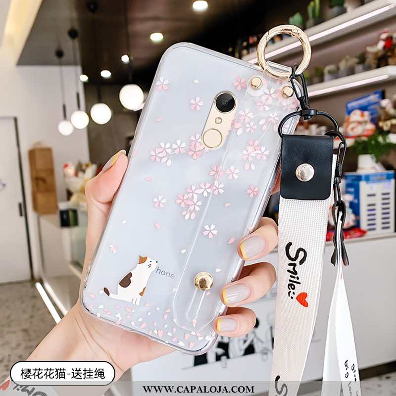 Capas Xiaomi Redmi 5 Transparente Protetoras Vermelha Telemóvel Branco, Capa Xiaomi Redmi 5 Desenho 