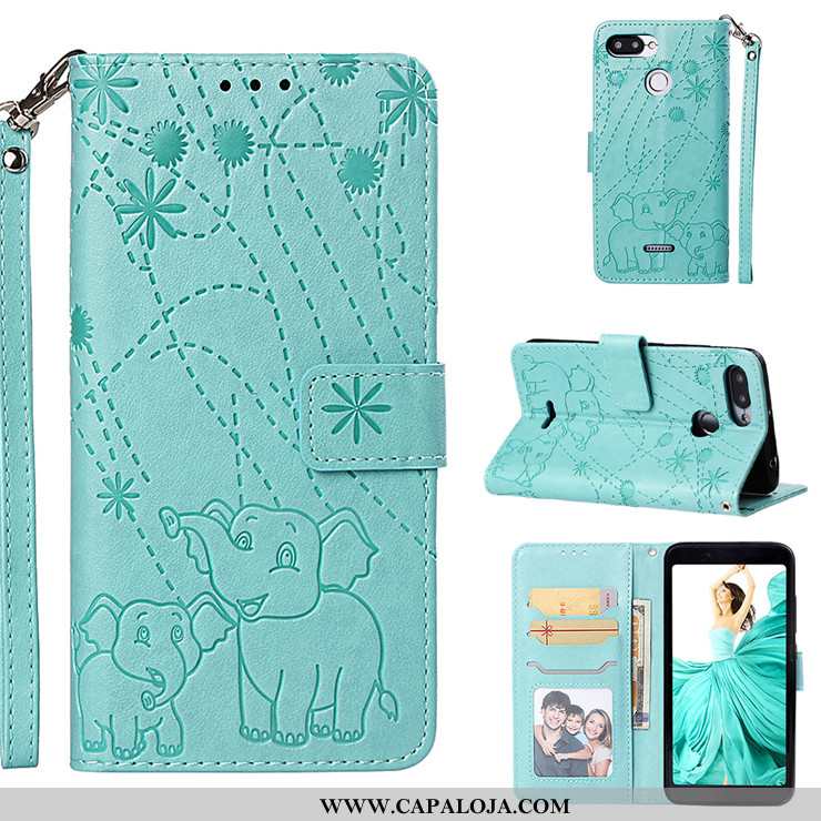 Capas Xiaomi Redmi 6 Couro Antiqueda Cover Silicone Azul, Capa Xiaomi Redmi 6 Soft Barato