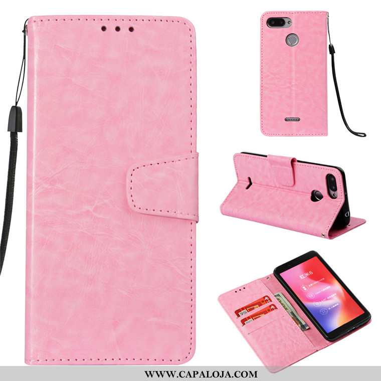 Capas Xiaomi Redmi 6 Couro Antiqueda Vermelha Completa Rosa, Capa Xiaomi Redmi 6 Soft Comprar