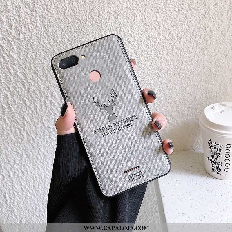 Capas Xiaomi Redmi 6 Protetoras Telinha Feminino Slim Castanho, Capa Xiaomi Redmi 6 Silicone Promoçã