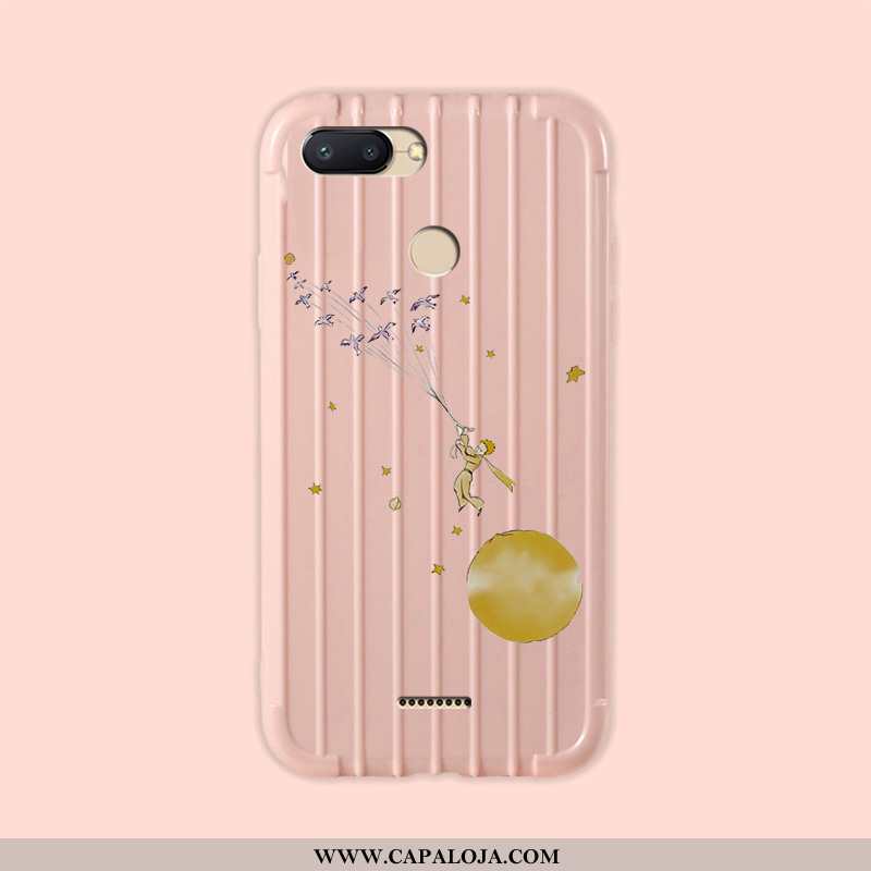 Capas Xiaomi Redmi 6 Slim Vermelha Pintado Soft Branco, Capa Xiaomi Redmi 6 Tendencia Barato