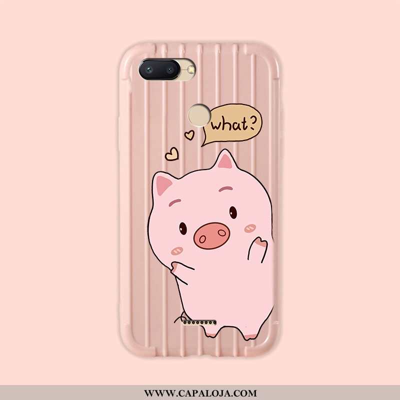 Capas Xiaomi Redmi 6 Slim Vermelha Pintado Soft Branco, Capa Xiaomi Redmi 6 Tendencia Barato