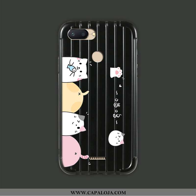 Capas Xiaomi Redmi 6 Slim Vermelha Pintado Soft Branco, Capa Xiaomi Redmi 6 Tendencia Barato