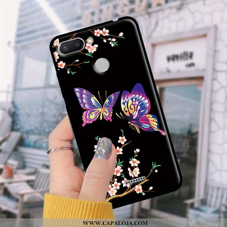 Capas Xiaomi Redmi 6 Soft Tendencia Cases Telinha Azul, Capa Xiaomi Redmi 6 Protetoras Baratas