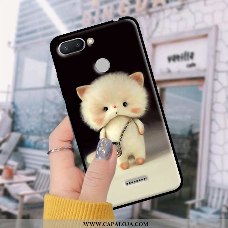 Capas Xiaomi Redmi 6 Soft Tendencia Cases Telinha Azul, Capa Xiaomi Redmi 6 Protetoras Baratas