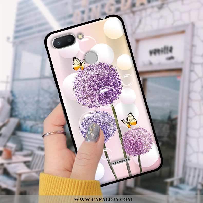 Capas Xiaomi Redmi 6 Soft Tendencia Cases Telinha Azul, Capa Xiaomi Redmi 6 Protetoras Baratas