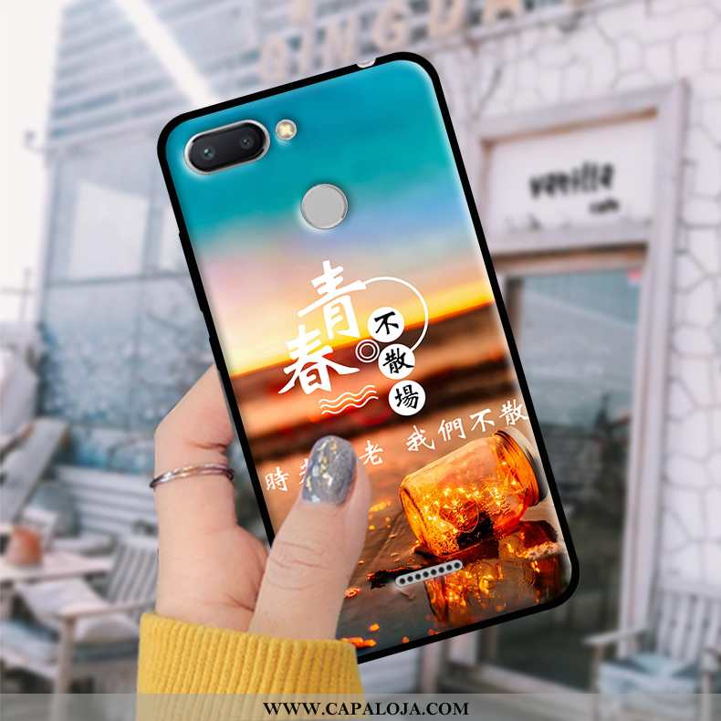 Capas Xiaomi Redmi 6 Soft Tendencia Cases Telinha Azul, Capa Xiaomi Redmi 6 Protetoras Baratas