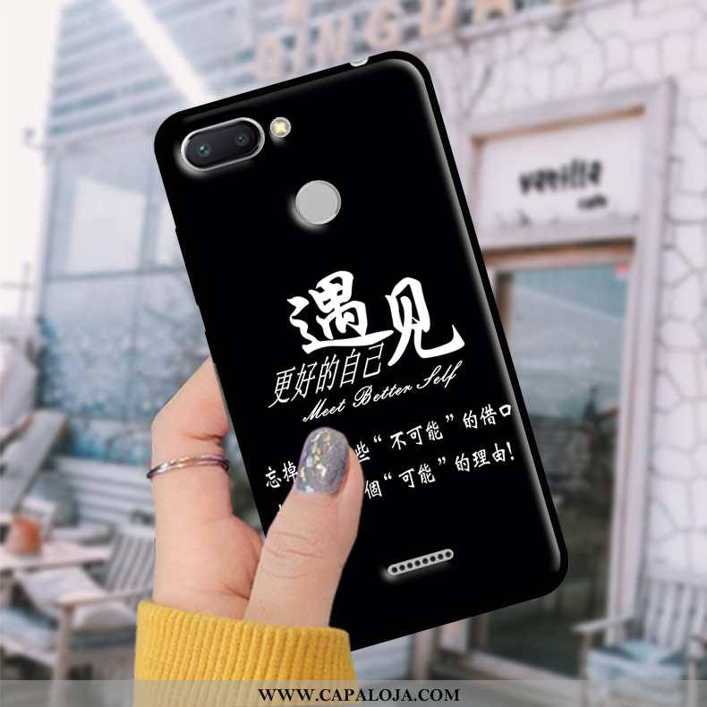 Capas Xiaomi Redmi 6 Soft Tendencia Cases Telinha Azul, Capa Xiaomi Redmi 6 Protetoras Baratas