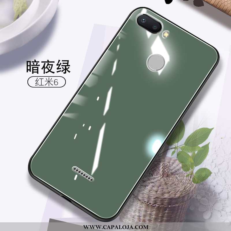 Capas Xiaomi Redmi 6 Soft Vidro Feminino Malha Laranja, Capa Xiaomi Redmi 6 Protetoras Baratos