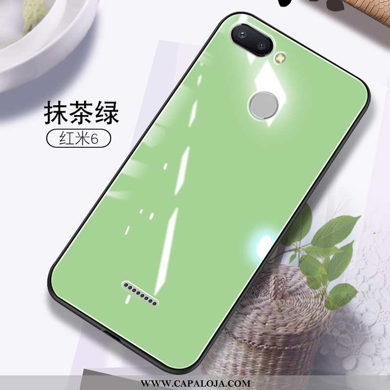 Capas Xiaomi Redmi 6 Soft Vidro Feminino Malha Laranja, Capa Xiaomi Redmi 6 Protetoras Baratos