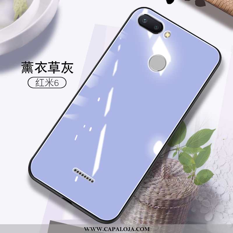 Capas Xiaomi Redmi 6 Soft Vidro Feminino Malha Laranja, Capa Xiaomi Redmi 6 Protetoras Baratos