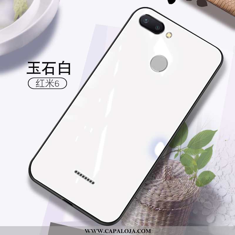 Capas Xiaomi Redmi 6 Soft Vidro Feminino Malha Laranja, Capa Xiaomi Redmi 6 Protetoras Baratos