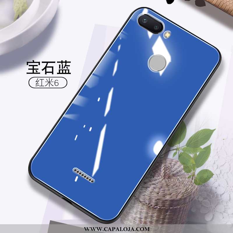 Capas Xiaomi Redmi 6 Soft Vidro Feminino Malha Laranja, Capa Xiaomi Redmi 6 Protetoras Baratos