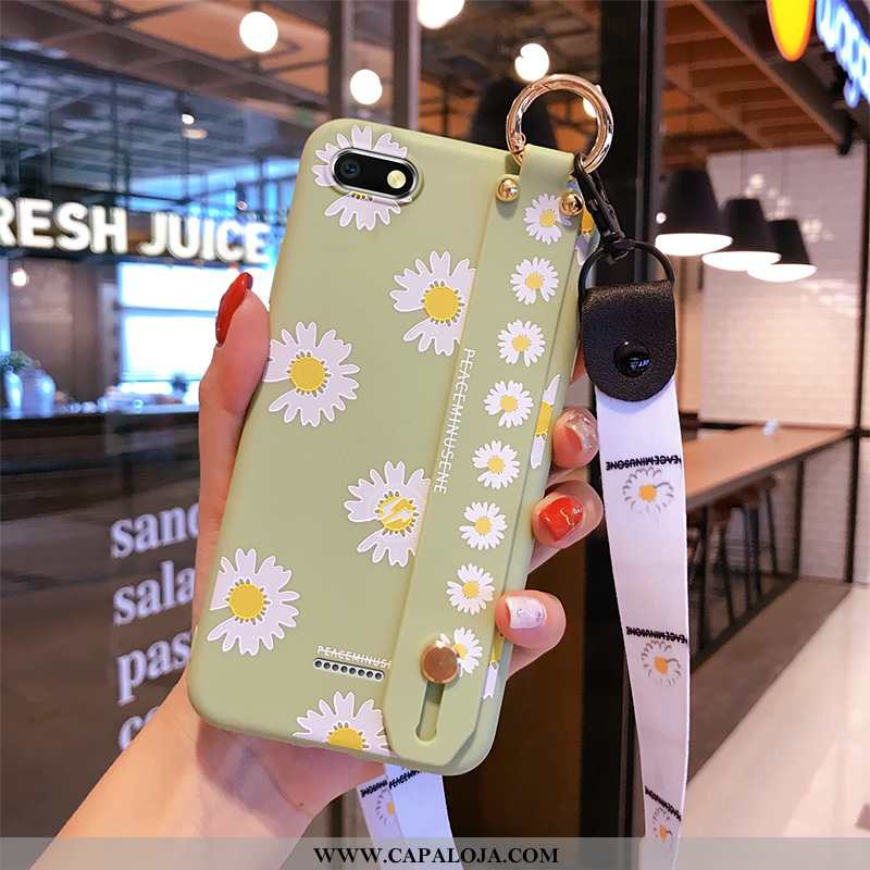 Capas Xiaomi Redmi 6a Silicone Antiqueda Telemóvel Verde, Capa Xiaomi Redmi 6a Cordao Online