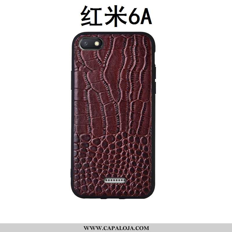 Capas Xiaomi Redmi 6a Soft Pequena Nova Couro Vermelho, Capa Xiaomi Redmi 6a Protetoras Comprar