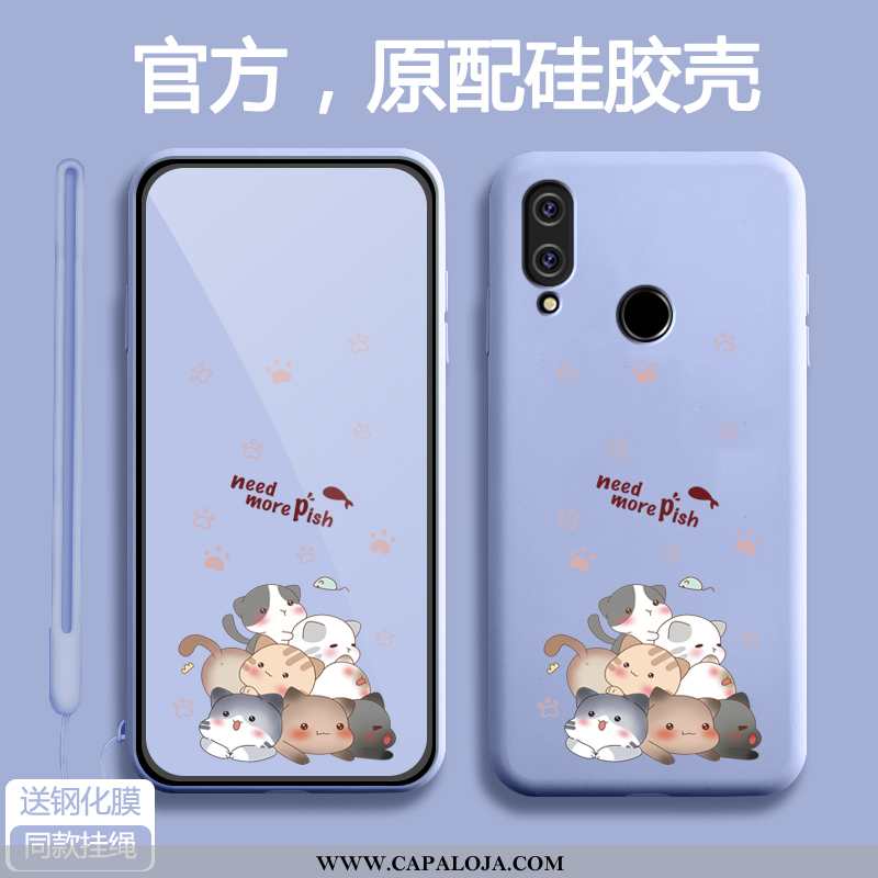 Capas Xiaomi Redmi 7 Protetoras Malha Azul Antiqueda, Capa Xiaomi Redmi 7 Silicone Baratas