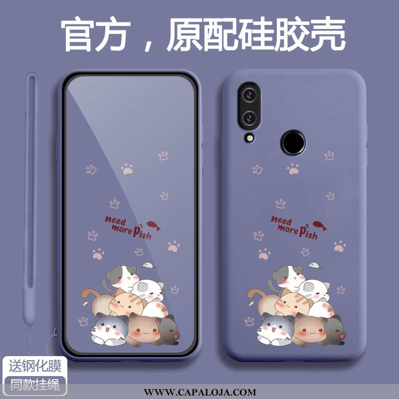 Capas Xiaomi Redmi 7 Protetoras Malha Azul Antiqueda, Capa Xiaomi Redmi 7 Silicone Baratas