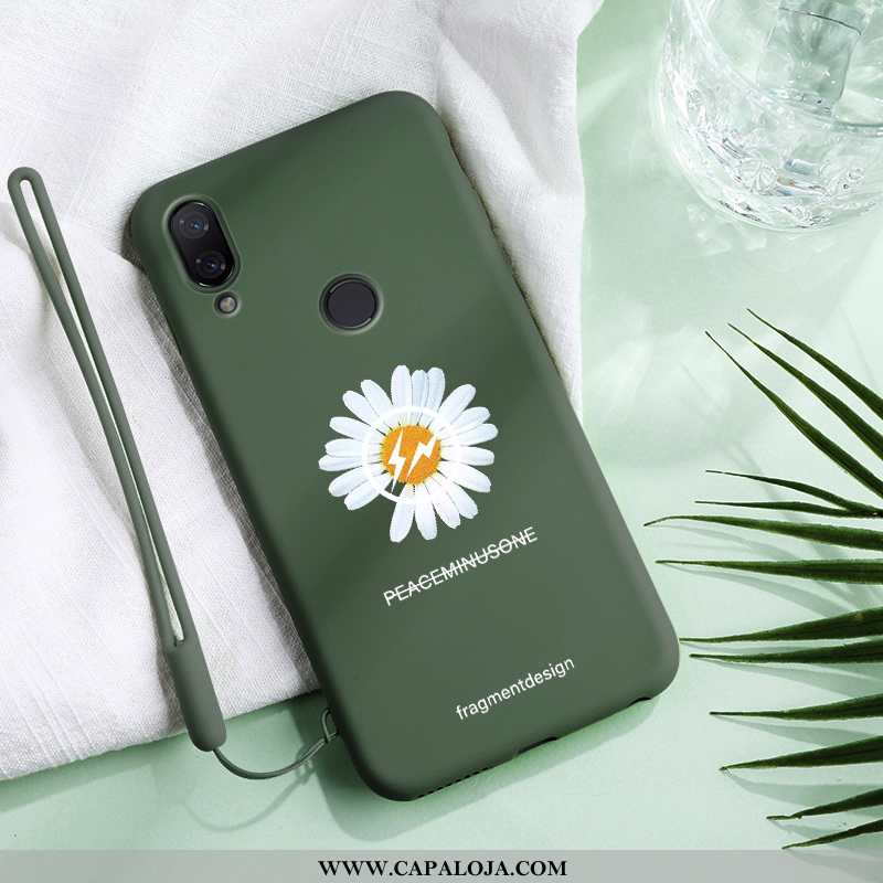 Capas Xiaomi Redmi 7 Silicone Protetoras Feminino Telemóvel Verde, Capa Xiaomi Redmi 7 Personalizado