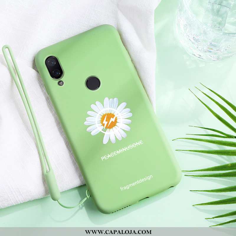 Capas Xiaomi Redmi 7 Silicone Protetoras Feminino Telemóvel Verde, Capa Xiaomi Redmi 7 Personalizado