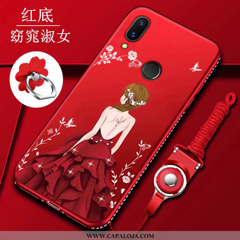 Capas Xiaomi Redmi 7 Silicone Super Completa Malha Vermelho, Capa Xiaomi Redmi 7 Fosco Online