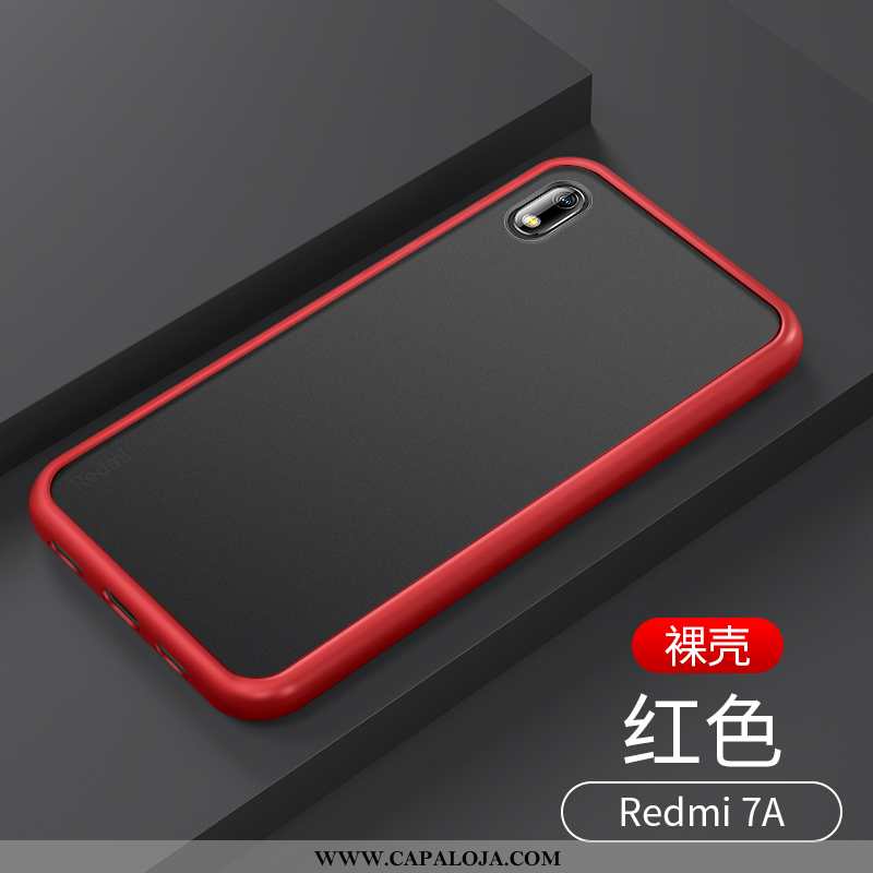 Capas Xiaomi Redmi 7a Slim Super Completa Fosco Azul Escuro, Capa Xiaomi Redmi 7a Tendencia Comprar