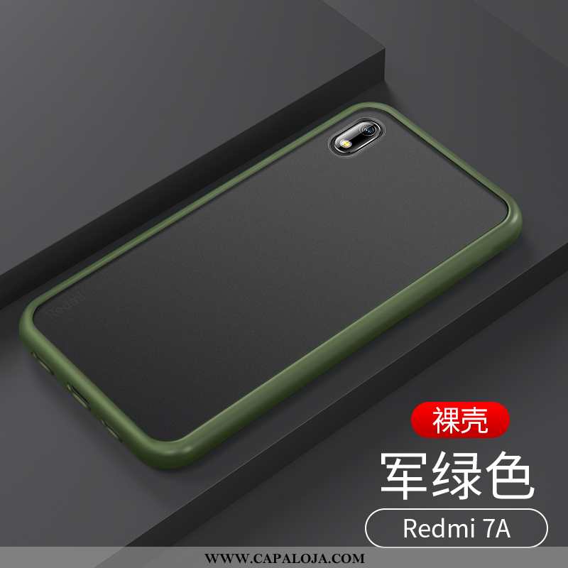 Capas Xiaomi Redmi 7a Slim Super Completa Fosco Azul Escuro, Capa Xiaomi Redmi 7a Tendencia Comprar