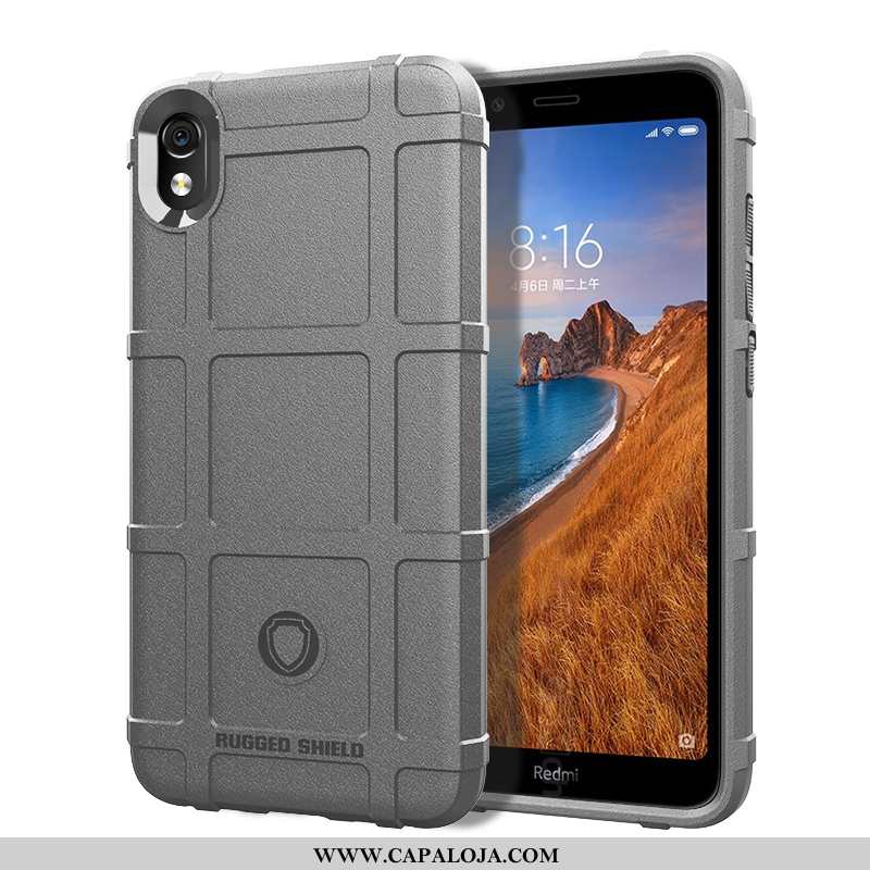 Capas Xiaomi Redmi 7a Tendencia Tampa Masculino Antiqueda Castanho, Capa Xiaomi Redmi 7a Soft Compra