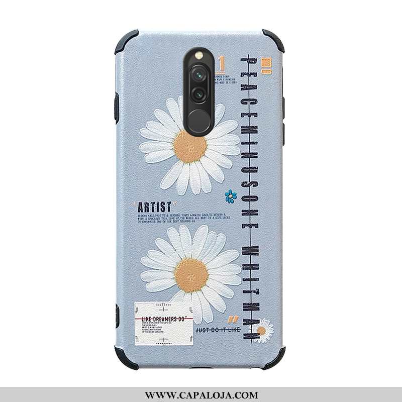 Capas Xiaomi Redmi 8 Desenho Animado Vermelha Antiqueda Azul, Capa Xiaomi Redmi 8 Protetoras Baratas