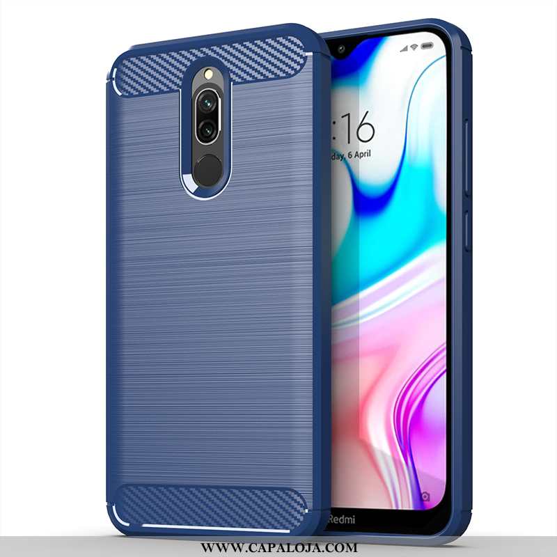 Capas Xiaomi Redmi 8 Silicone Masculino Soft Cinza, Capa Xiaomi Redmi 8 Fosco Promoção