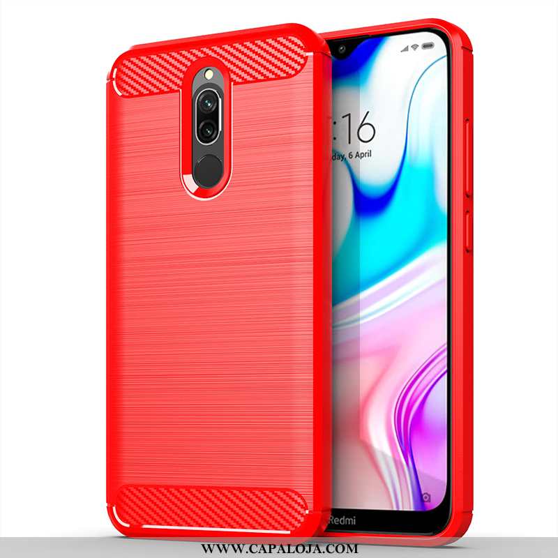 Capas Xiaomi Redmi 8 Silicone Masculino Soft Cinza, Capa Xiaomi Redmi 8 Fosco Promoção