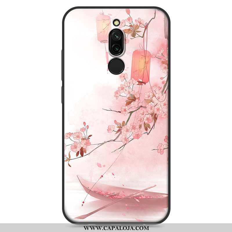 Capas Xiaomi Redmi 8 Soft Antiqueda Telemóvel Telinha Branco, Capa Xiaomi Redmi 8 Protetoras Venda