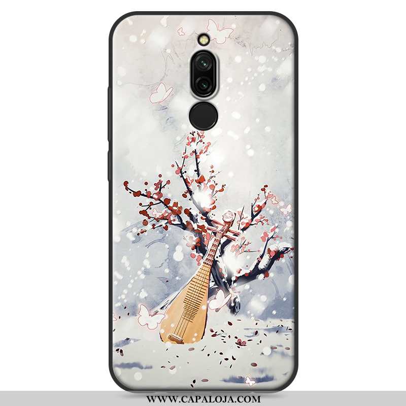 Capas Xiaomi Redmi 8 Soft Antiqueda Telemóvel Telinha Branco, Capa Xiaomi Redmi 8 Protetoras Venda