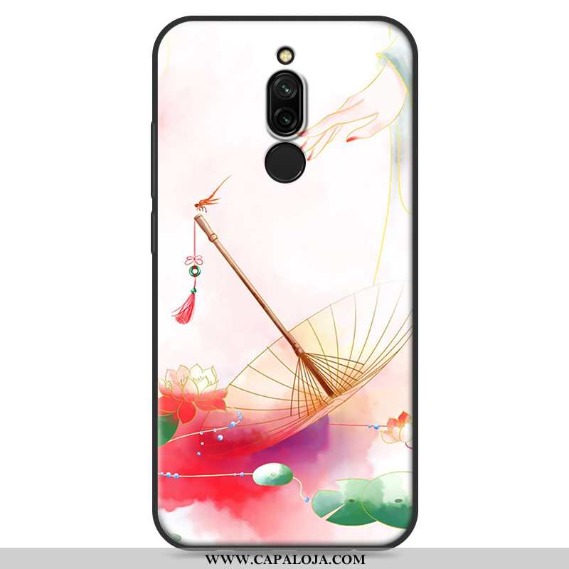 Capas Xiaomi Redmi 8 Soft Antiqueda Telemóvel Telinha Branco, Capa Xiaomi Redmi 8 Protetoras Venda