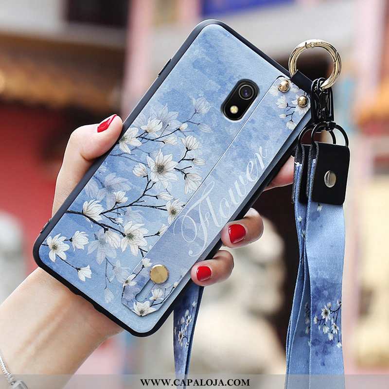 Capas Xiaomi Redmi 8a Criativas Antiqueda Vermelha Wrisband Vermelho, Capa Xiaomi Redmi 8a Slim Bara