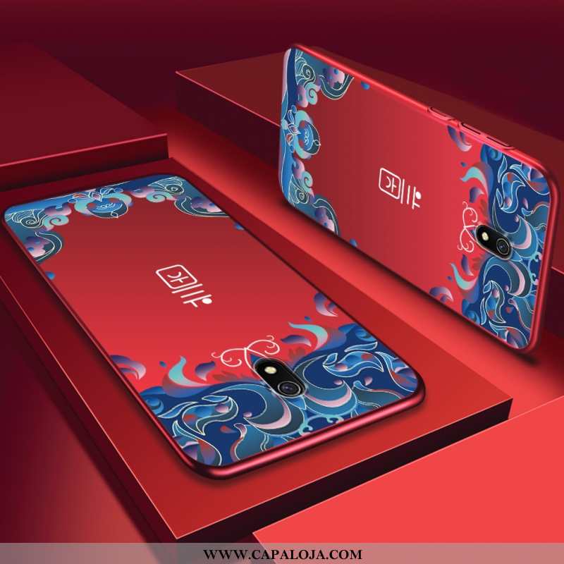 Capas Xiaomi Redmi 8a Fosco Feminino Telemóvel Vermelho, Capa Xiaomi Redmi 8a Personalizado Barato