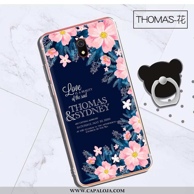 Capas Xiaomi Redmi 8a Personalizada Clara Cases Telinha Roxo, Capa Xiaomi Redmi 8a Criativas Barato